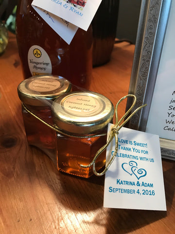 2 pack of 2 ounce honey jars for receptions, showers or group gifts.